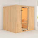 Sauna traditionnel TROMSO Woodfeeling 5 à 6 places 68mm KARIBU