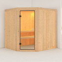 Sauna traditionnel d'angle BODO Woodfeeling 5 à 6 places 68mm KARIBU