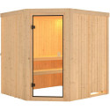 Sauna traditionnel d'angle BODO Woodfeeling 5 à 6 places 68mm KARIBU