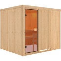 Sauna traditionnel NYBRO Woodfeeling 6 à 8 places 68mm KARIBU