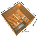 Sauna traditionnel Arvika 8 à 10 places 68mm - Karibu