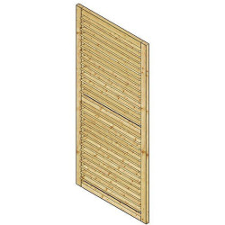 Jalousie orientable 90cm pour pavillons KIOSK en bois traité autoclave - SOLID