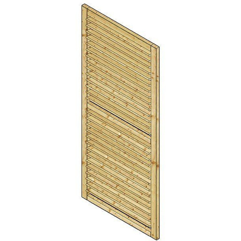 Jalousie orientable 90cm pour pavillons KIOSK en bois traité autoclave - SOLID