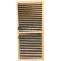 Jalousie orientable 90cm pour pavillons KIOSK en bois traité autoclave - SOLID