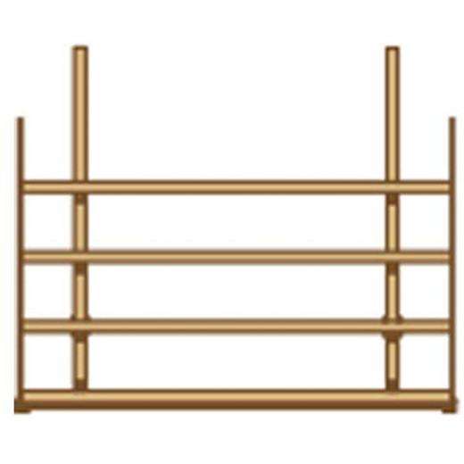 Extension en bois traité pour carport modulable 3x5x2,5m - SOLID