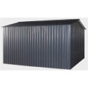 Abri de jardin métal 13m² FIRST anthracite + kit d'ancrage X-METAL