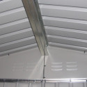 Abri de jardin métal 13m² FIRST anthracite + kit d'ancrage X-METAL