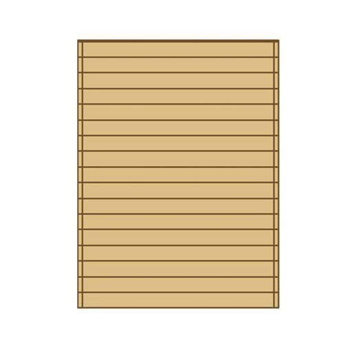 Paroi latérale pleine 180x230cm pour carport modulable en bois traité autoclave - SOLID