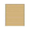 Paroi frontale pleine 210x245cm pour carport modulable en bois traité autoclave - SOLID