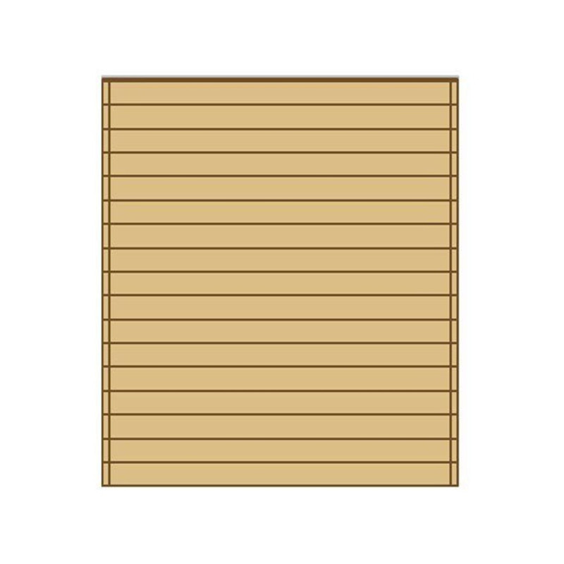 Paroi frontale pleine 210x245cm pour carport modulable en bois traité autoclave - SOLID