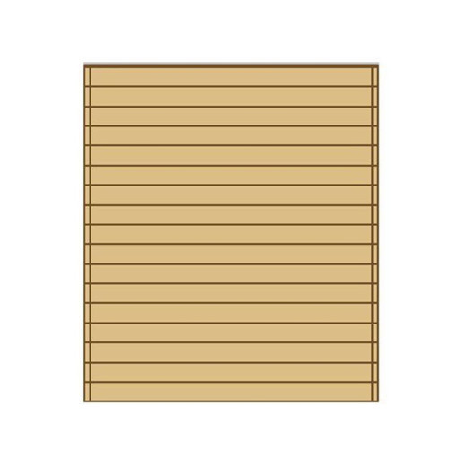 Paroi frontale pleine 210x245cm pour carport modulable en bois traité autoclave - SOLID