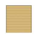 Paroi frontale pleine 270x245cm pour carport modulable en bois