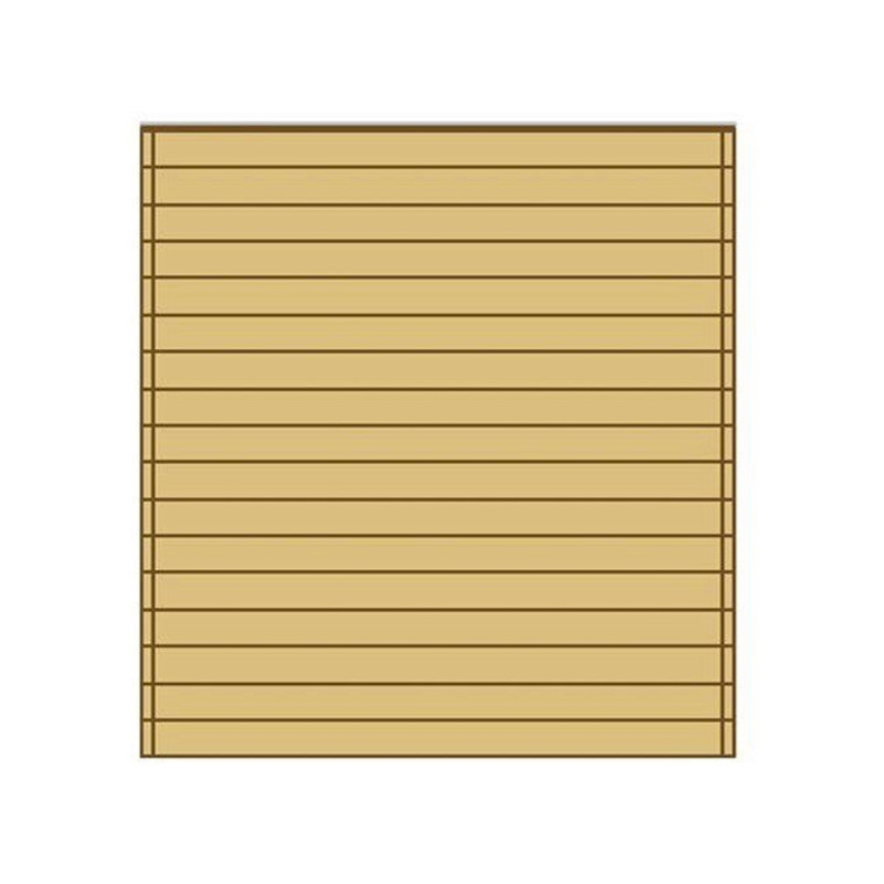 Paroi frontale pleine 270x245cm pour carport modulable en bois