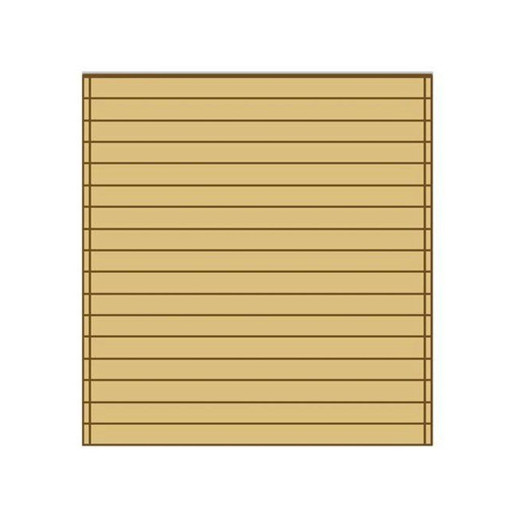 Paroi frontale pleine 270x245cm pour carport modulable en bois