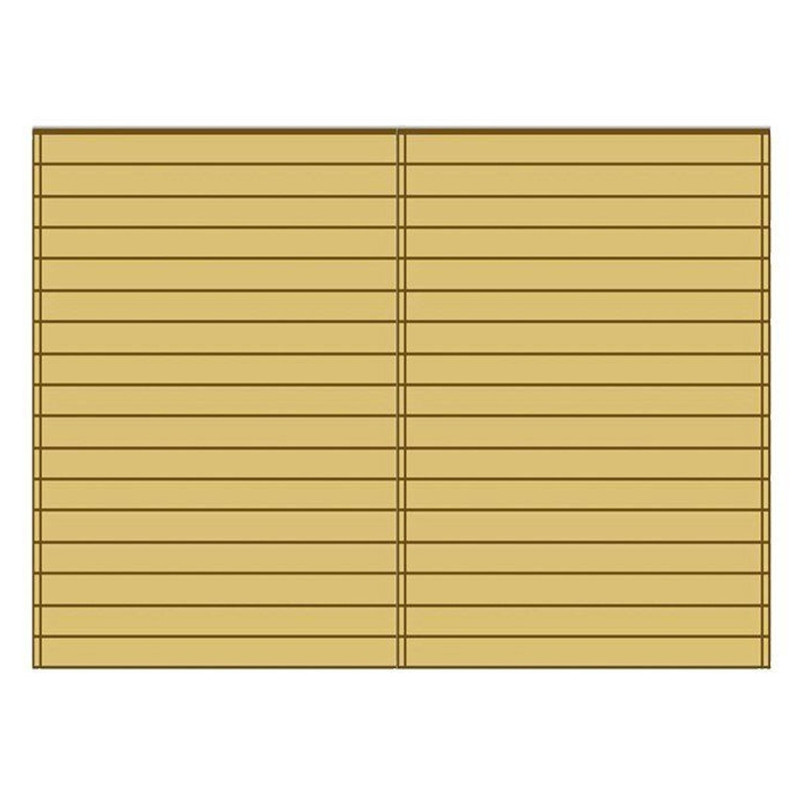 Paroi frontale pleine 390x245cm pour carport modulable en bois traité autoclave - SOLID