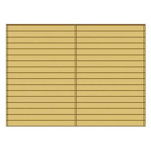 Paroi frontale pleine 390x245cm pour carport modulable en bois traité autoclave - SOLID