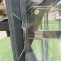 Serre de jardin Prima 7,42m² en aluminium anthracite et verre trempé 4mm - Green Protect