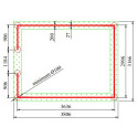 Serre de jardin 10,92m² en aluminium anthracite et verre trempé 4mm - Green Protect