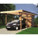 Carport configuré 7x3x2,62m en bois traité autoclave - SOLID