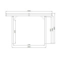 Carport configuré 7x4x2,62m en bois traité autoclave - SOLID