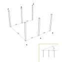 Carport-garage 7x5x2,65m en bois traité autoclave avec porte sectionnelle motorisée - SOLID