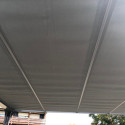 Tonnelle Couv’Terrasse® E Store 3x3m en aluminium laqué gris et polycarbonate 8mm - Chalet et Jardin