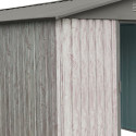 Abri de jardin métal 4,1m² WoodTouch beige  + kit d'ancrage X-METAL