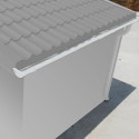 Kit gouttières blanc - pack prêt à la pose pour abri Grosfillex 4,9m²