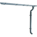 Kit gouttières anthracite - pack prêt à la pose pour abri Grosfillex 4,9m²