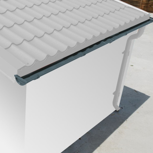 Kit gouttières anthracite - pack prêt à la pose pour abri Woodlife 14,44m²