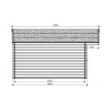 Abri de jardin en bois massif 28mm ZÜRICH avec double porte 19,71m² - SOLID