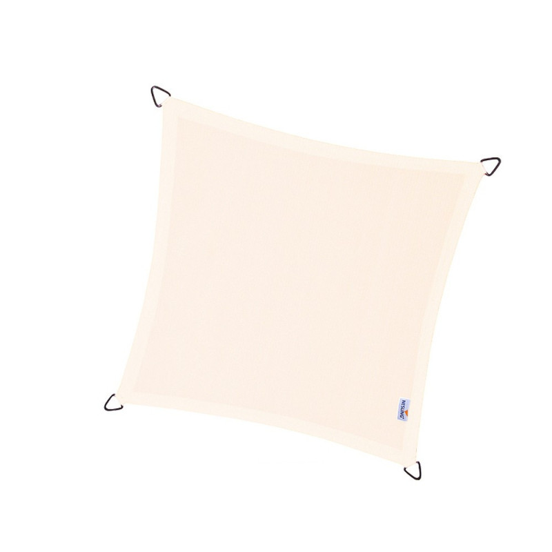 Voile d'ombrage carrée Dreamsail 500x500cm blanc imperméable – NESLING 