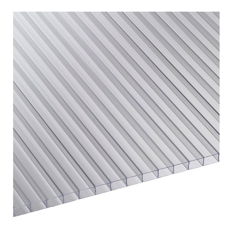 Pack de 3 plaques de polycarbonate 6mm blanc longueur 251cm