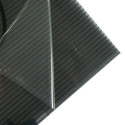 Pack de 3 plaques de polycarbonate 6mm gris longueur 251cm