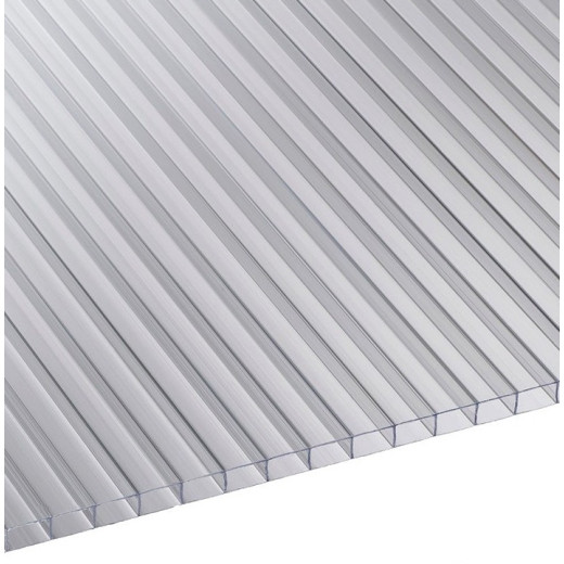 Pack de 3 plaques de polycarbonate 6mm blanc longueur 300cm