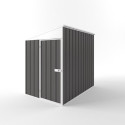 Abri de jardin adossé Colorbond gris ardoise en acier galvanisé 3,39m² EASYSHED