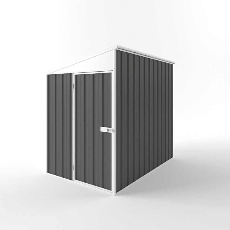 Abri de jardin adossé Colorbond gris ardoise en acier galvanisé 3,39m² EASYSHED