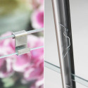Serre Laurus Uranus 14,65m² en aluminium laqué gris et verre trempé 3mm + embase incluse - Natura Lams
