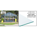 Serre de jardin SUPRA 38,20m² en aluminium naturel et verre trempé 4mm + embase incluse - Lams
