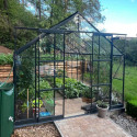 Green Protect Serre de jardin en verre Aluminium et verre trempé Gris 14.52m²