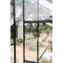 Serre de jardin 14,52m² en aluminium anthracite et verre trempé 4mm - Green Protect