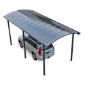 Carport camping car anthracite en aluminium 3,60x7,66m et polycarbonate 6mm X-METAL