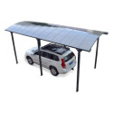 Carport camping car anthracite en aluminium 3,60x7,66m et polycarbonate 6mm X-METAL
