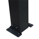 Carport camping car anthracite en aluminium 3,60x7,66m et polycarbonate 6mm X-METAL