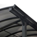 Carport camping car anthracite en aluminium 3,60x7,66m et polycarbonate 6mm X-METAL
