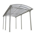 Carport camping car en aluminium blanc 3,59x7,62m et polycarbonate 6mm X-METAL