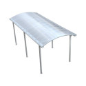 Carport camping car en aluminium blanc 3,59x7,62m et polycarbonate 6mm X-METAL