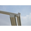 Carport camping car en aluminium blanc 3,59x7,62m et polycarbonate 6mm X-METAL