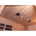Sauna d'angle infrarouge LOUNGE 1 place panneaux carbone et céramique 2570W - Snö