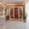Sauna infrarouge LOUNGE 2 places panneaux carbone et céramique 3300W - Snö